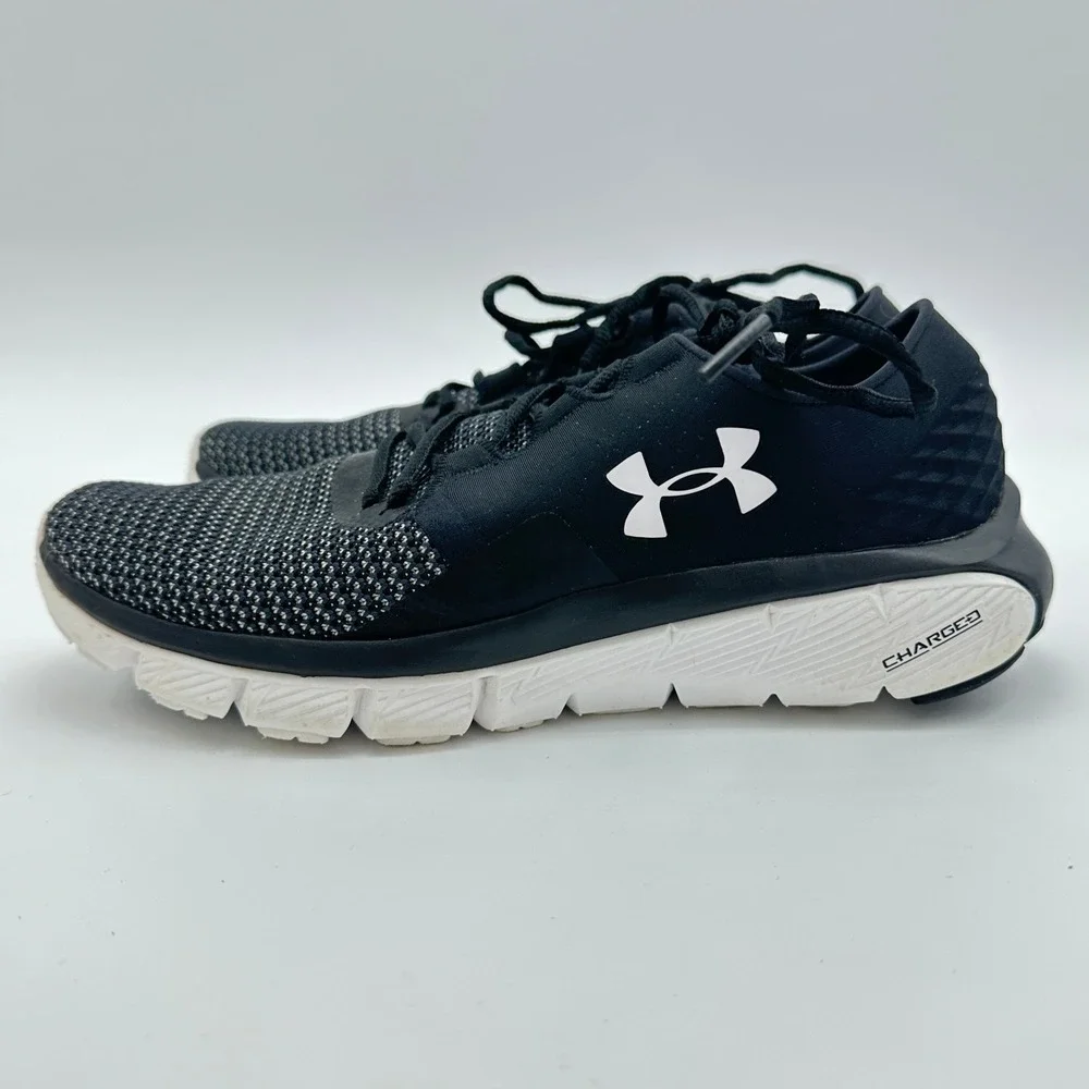 Under‎ Armour Speedform Fortis 2 Running Shoes Womens 8 Black Charged Cushioning